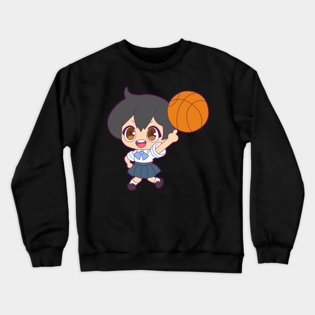 cute human Michiru Crewneck Sweatshirt by JamesCMarshall